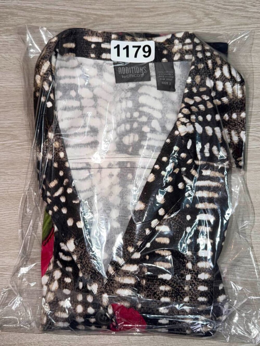 Additions by Chico's Multicolor Women's Jacket Size 2 Floral - Picture 7 of 8